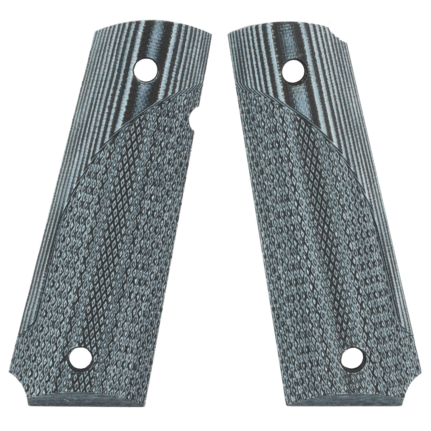 Pachmayr PK61001 G-10 Tactical Pistol Grip Panel for 1911 - Gray/Black Checkered Finish