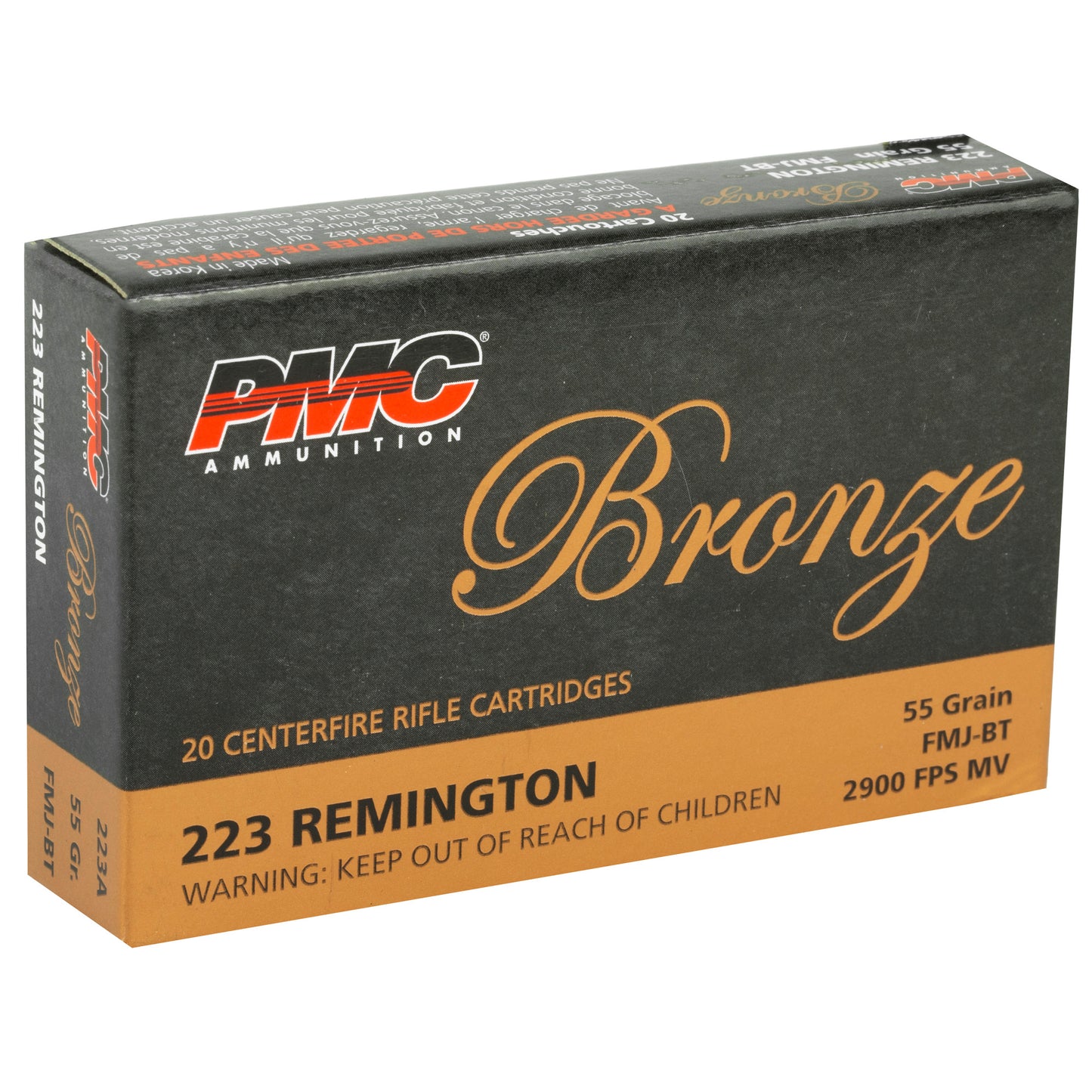 PMC Ammunition Bronze .223 Remington 55 Grain Full Metal Jacket * 20 Rounds Per Box