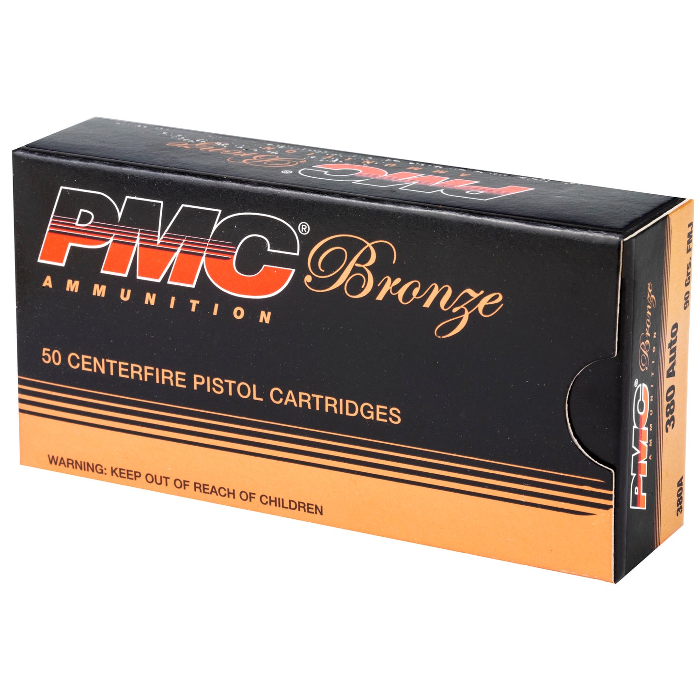 PMC Ammunition Bronze .380 ACP 90-Grain Full Metal Jacket * Bulk Pack of 1,000 Rounds