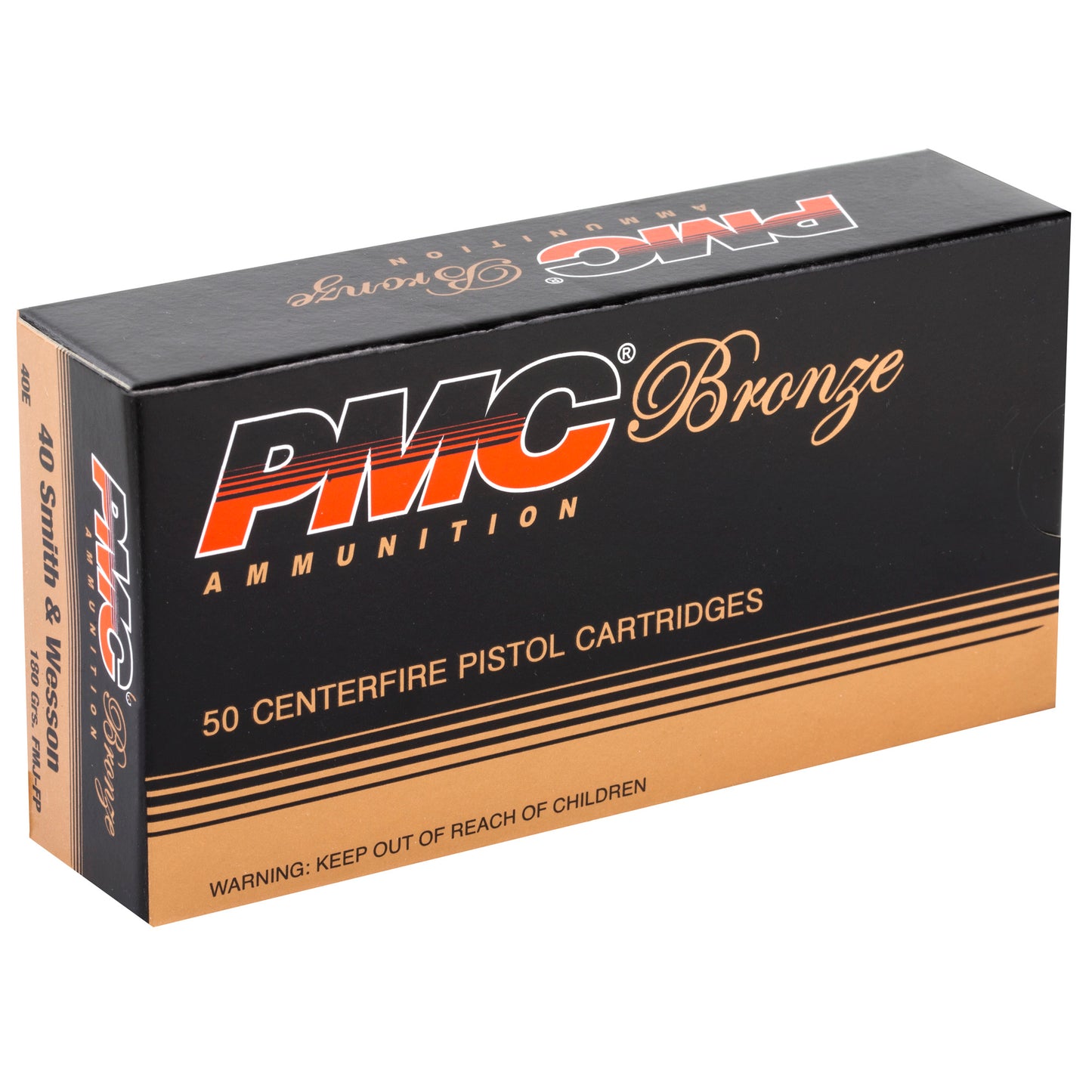 PMC Ammunition Bronze 40 S&W 180-Grain Full Metal Jacket (FMJ) * 50 Rounds Per Box