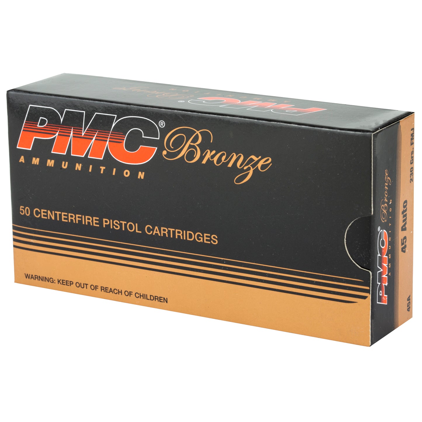 PMC Ammunition Bronze 45 ACP 230-Grain Full Metal Jacket * 50 Rounds per Box, 1000 per Case