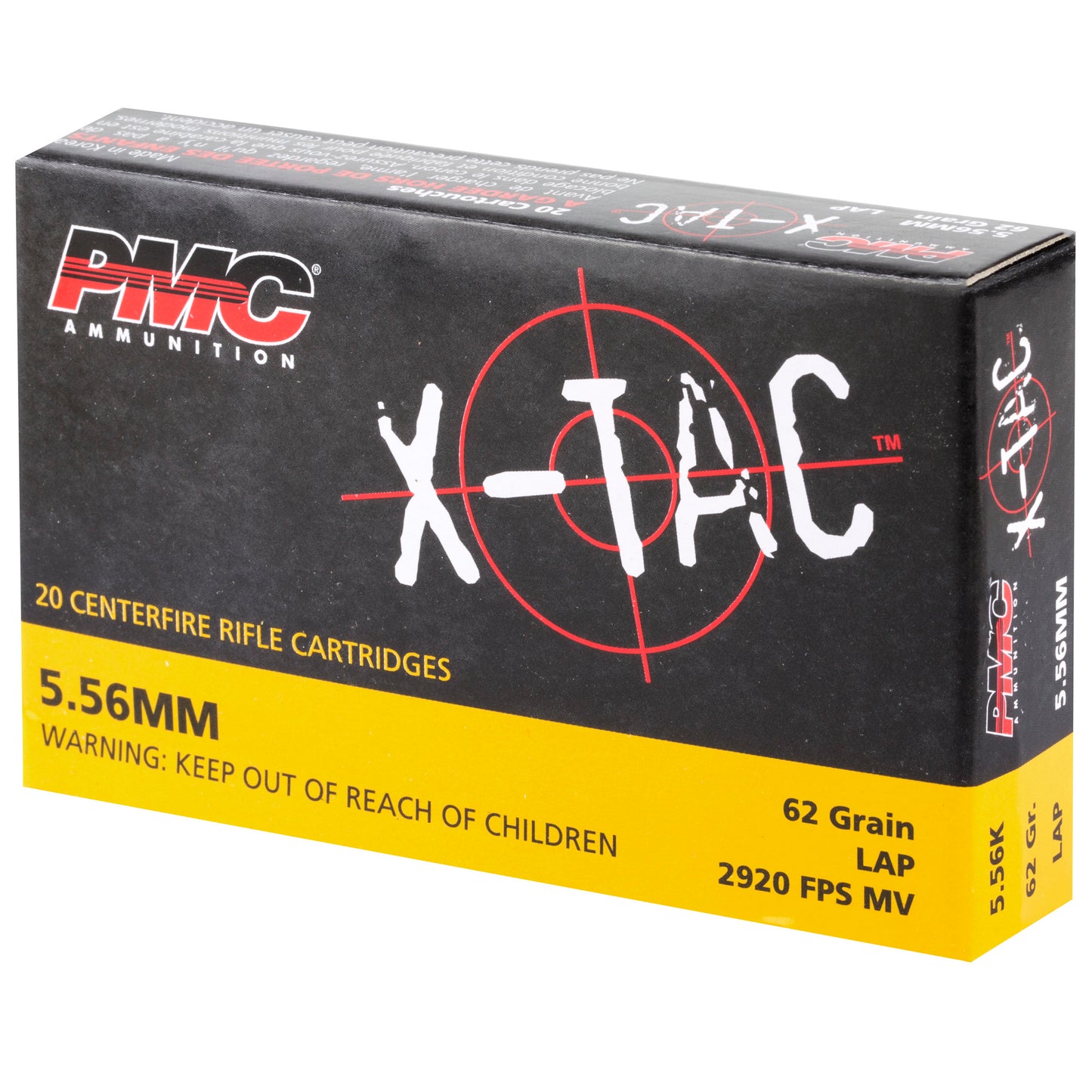 PMC Ammunition XTAC 5.56 NATO 62-Grain Green Tip * Reliable Military-Grade Ammo for Professionals and Enthusiasts