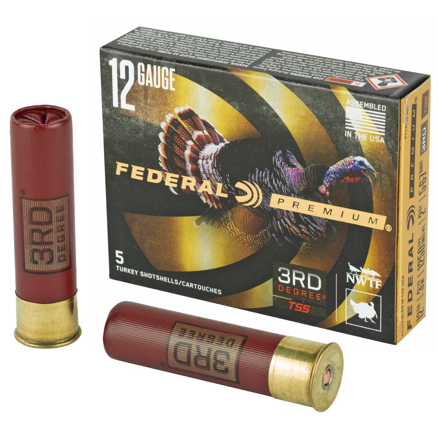 Federal Premium 3rd Degree 12 Gauge Shotshell * 2 oz, 3.5" Shell with FLITECONTROL FLEX Wad