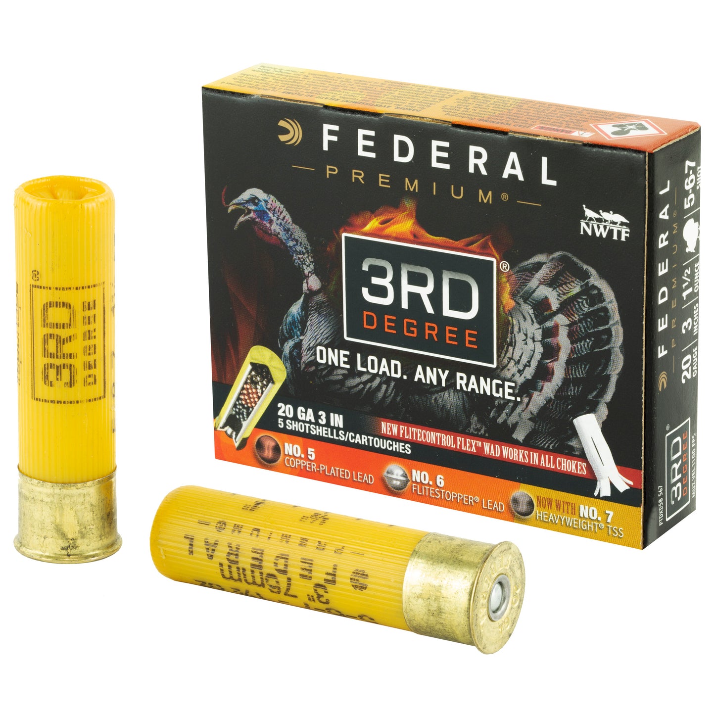 Federal 3rd Degree 20 Gauge Shotshells * 1-7/16 oz, 3-Stage Payload for Versatile Hunting Performance