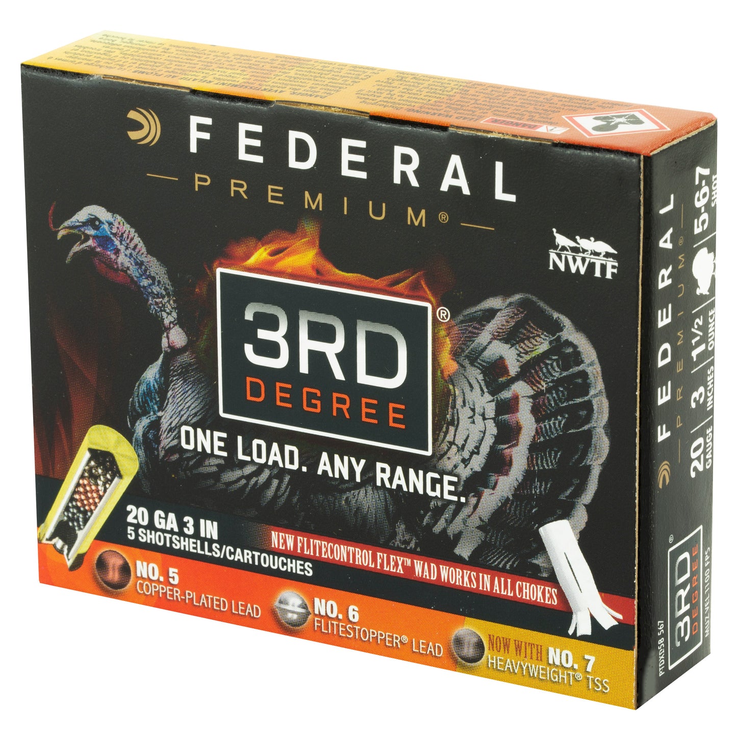 Federal 3rd Degree 20 Gauge Shotshells * 1-7/16 oz, 3-Stage Payload for Versatile Hunting Performance