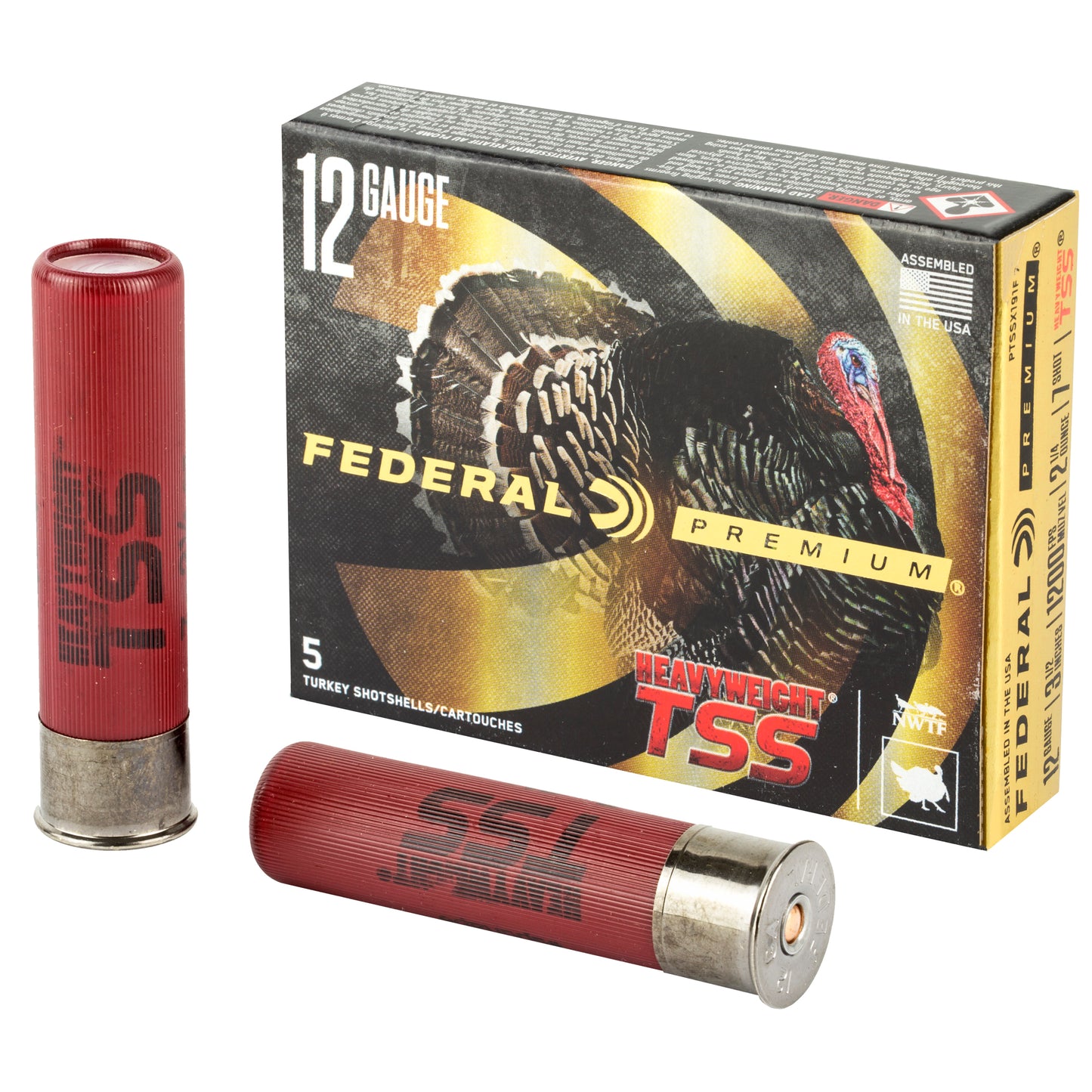 Federal Heavyweight TSS 12 Gauge 3.5 inch #7 Tungsten Super Shot * 2 1/4 oz, 5 Rounds per Box
