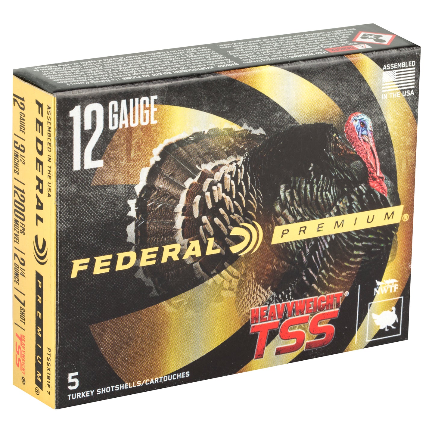 Federal Heavyweight TSS 12 Gauge 3.5 inch #7 Tungsten Super Shot * 2 1/4 oz, 5 Rounds per Box
