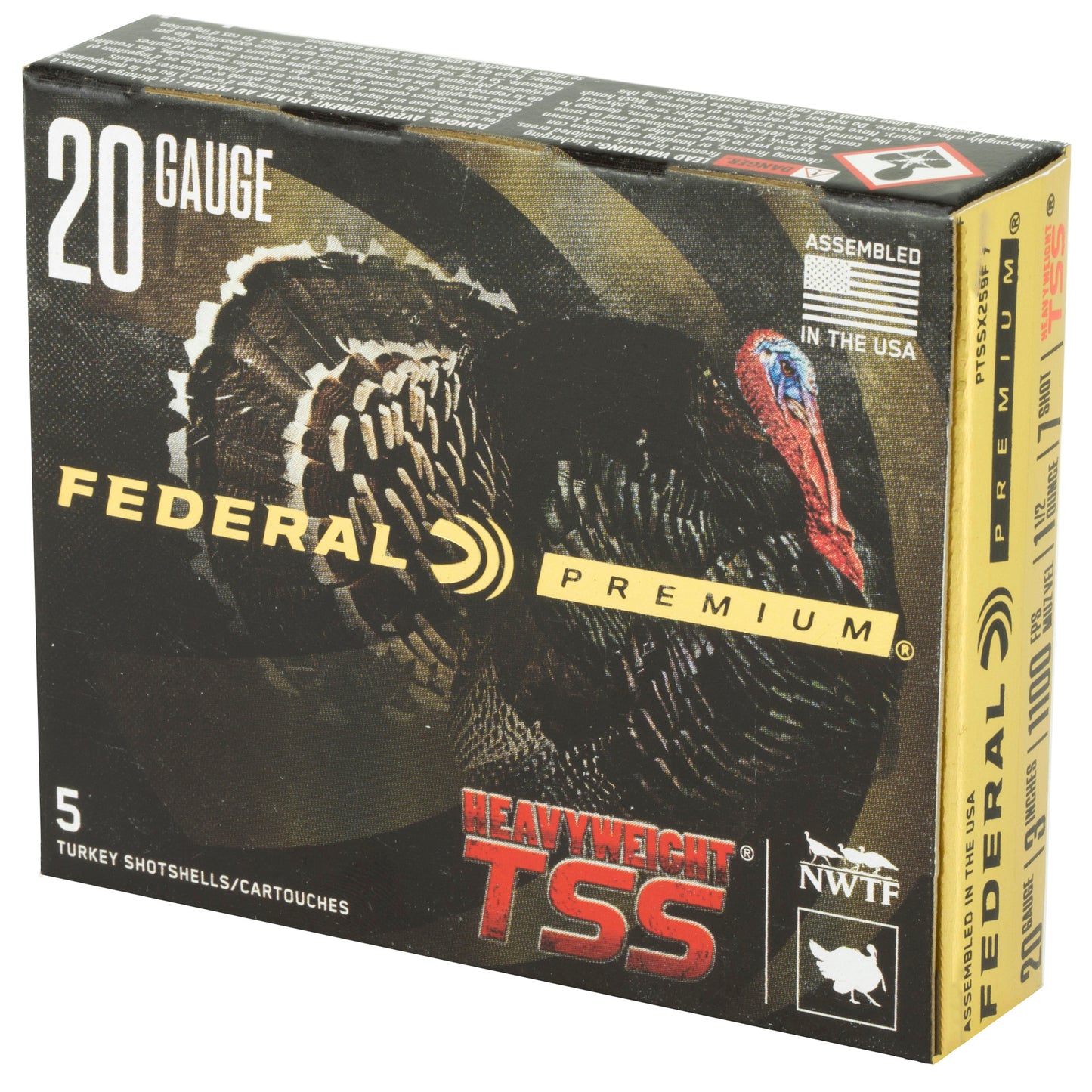 Federal Heavyweight TSS 20 Gauge #7 1 1/2 oz - High-Performance Turkey Hunting Shotgun Ammunition