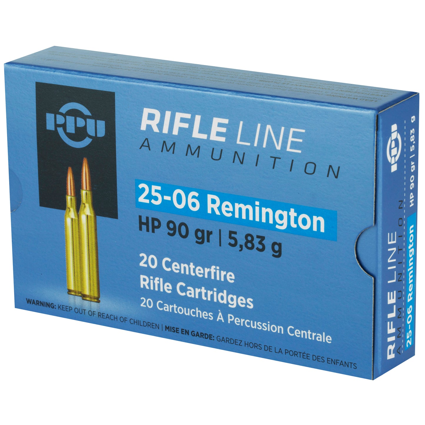 Prvi Partizan PPU 25-06 Remington Hollow Point Rifle Ammunition - 90 Grain, 20 Rounds per Box