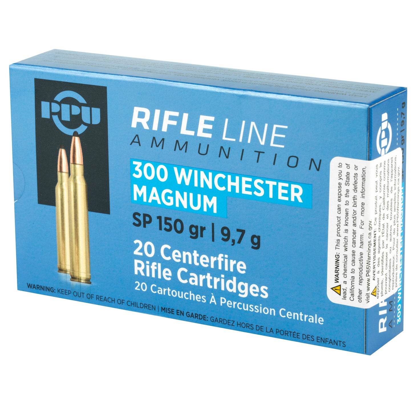 Prvi Partizan PPU 300 Win Mag Soft Point Ammunition * 150 Grain, 20 Rounds Per Box