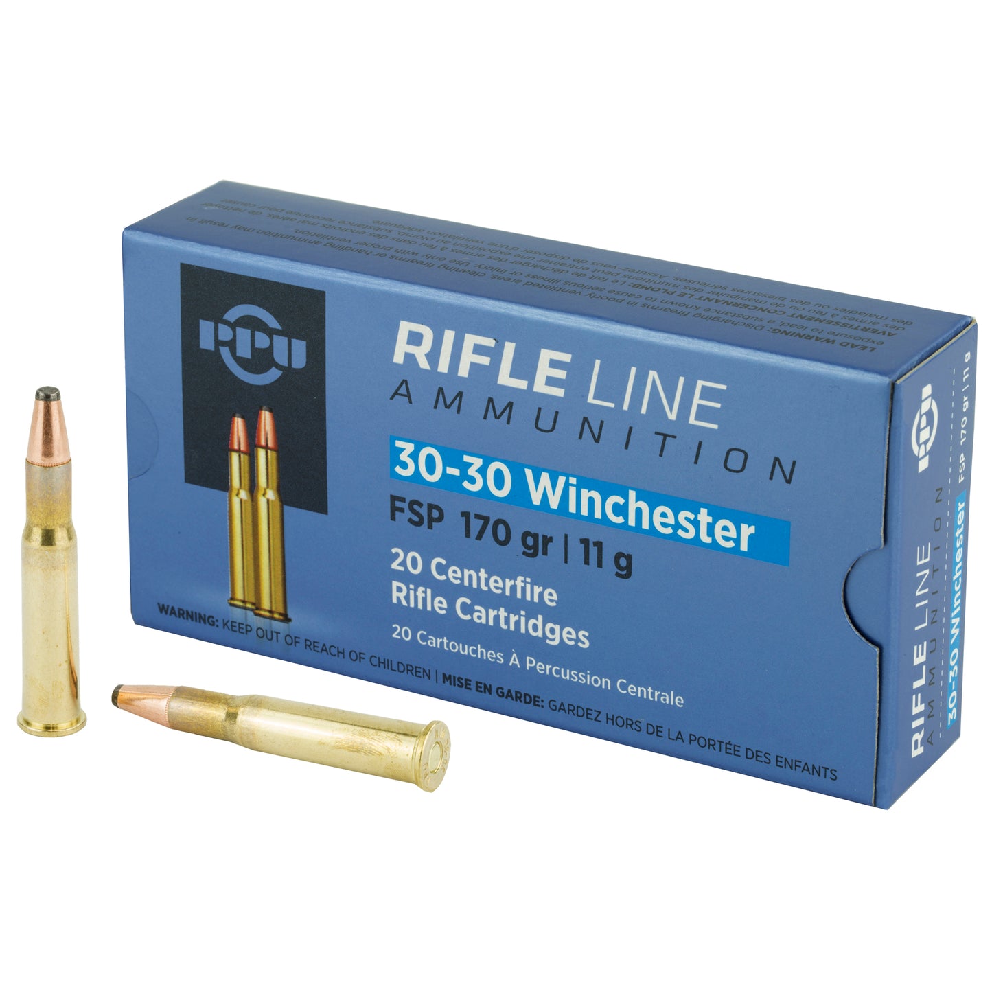 Prvi Partizan PPU 30-30 Winchester Soft Point Rifle Ammunition - 170 Grain, 20 Rounds Per Box