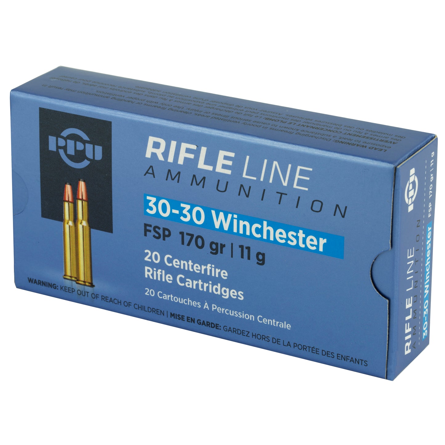 Prvi Partizan PPU 30-30 Winchester Soft Point Rifle Ammunition - 170 Grain, 20 Rounds Per Box