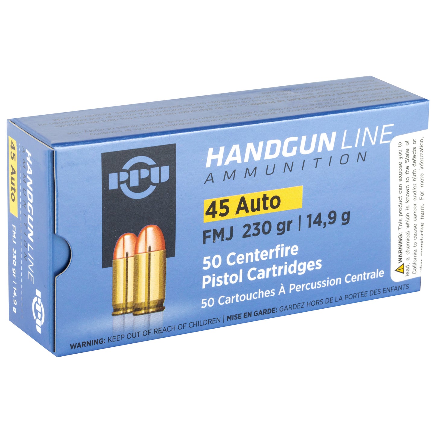 Prvi Partizan PPU 45ACP Full Metal Jacket Ammunition - 230 Grain, 50 Rounds per Box