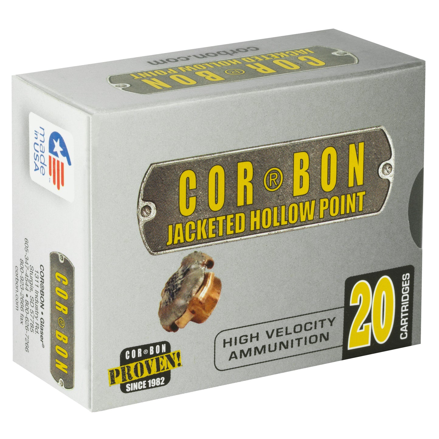 Corbon Ammo 10mm 150-Grain JHP Self Defense Hollow Point Ammunition (20 Rounds per Box, 500 per Case)