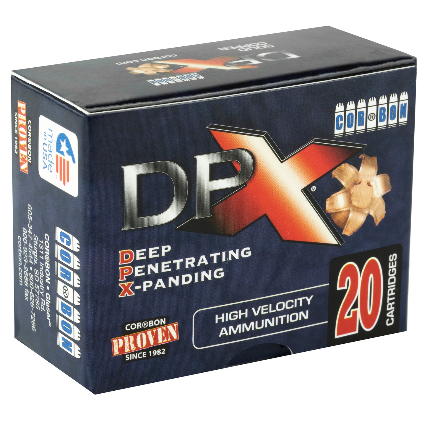 Corbon Ammo DPX 380 ACP 80-Grain Deep Penetrating X Bullet * Superior Barrier Performance