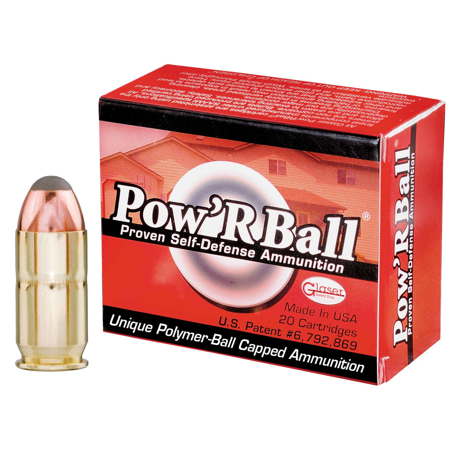 Corbon Ammo Pow'rBall 45 ACP +P 165-Grain Polymer Tip Ammunition (20 Rounds / Box, 500 Rounds / Case)