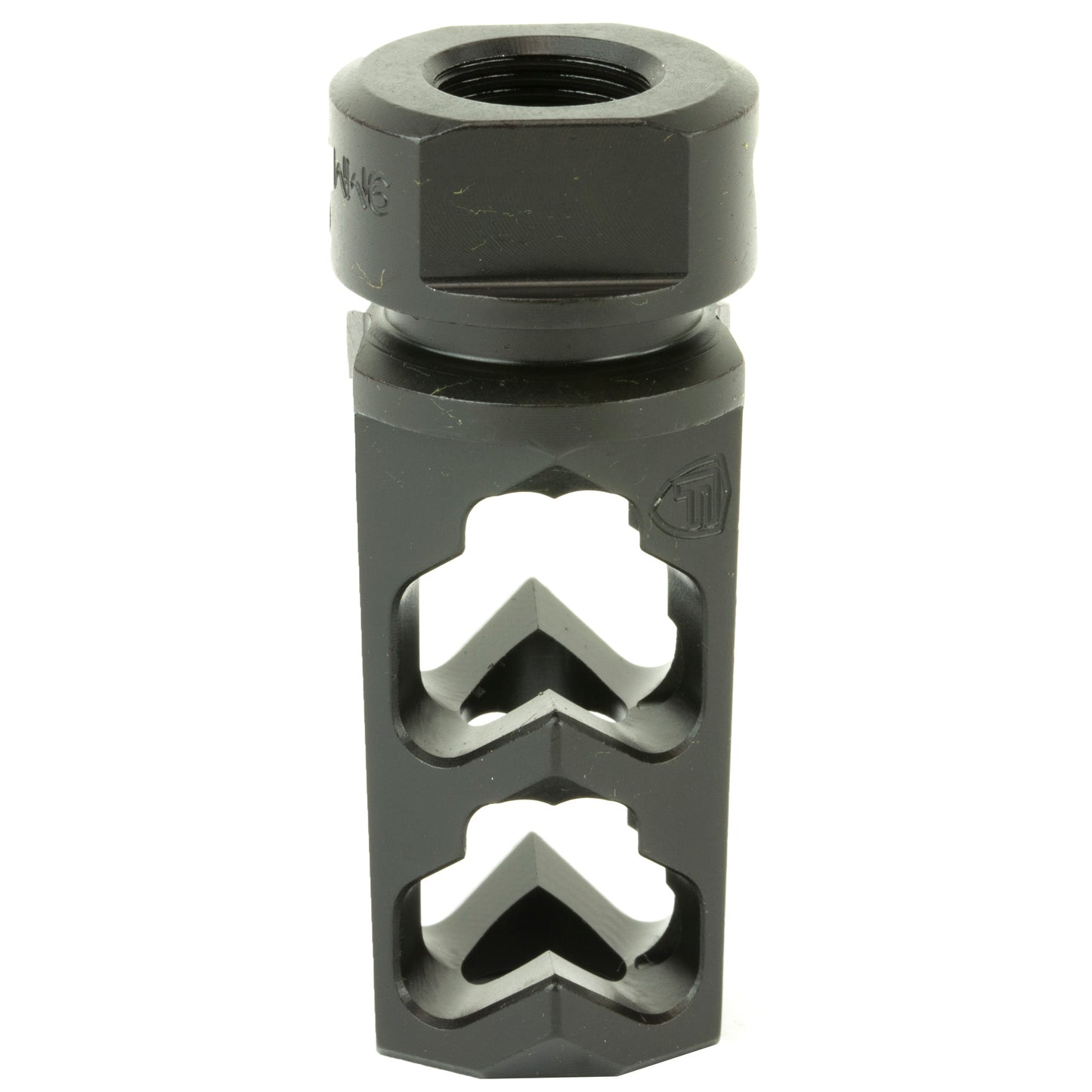 Fortis Manufacturing Inc. 9mm Muzzle Brake - Black, Part Number 9MM-MB-BLK-28