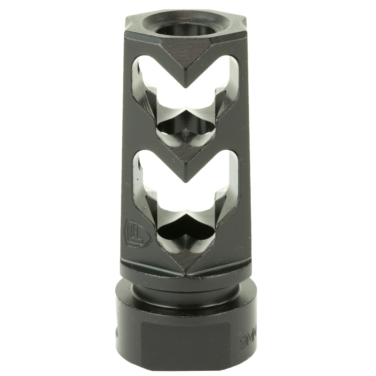 Fortis Manufacturing Inc. 9mm Muzzle Brake - Black, Part Number 9MM-MB-BLK-36