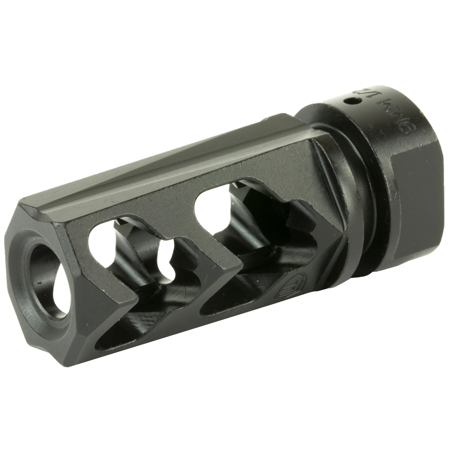 Fortis Manufacturing Inc. 9mm Muzzle Brake - Black, Part Number 9MM-MB-BLK-36