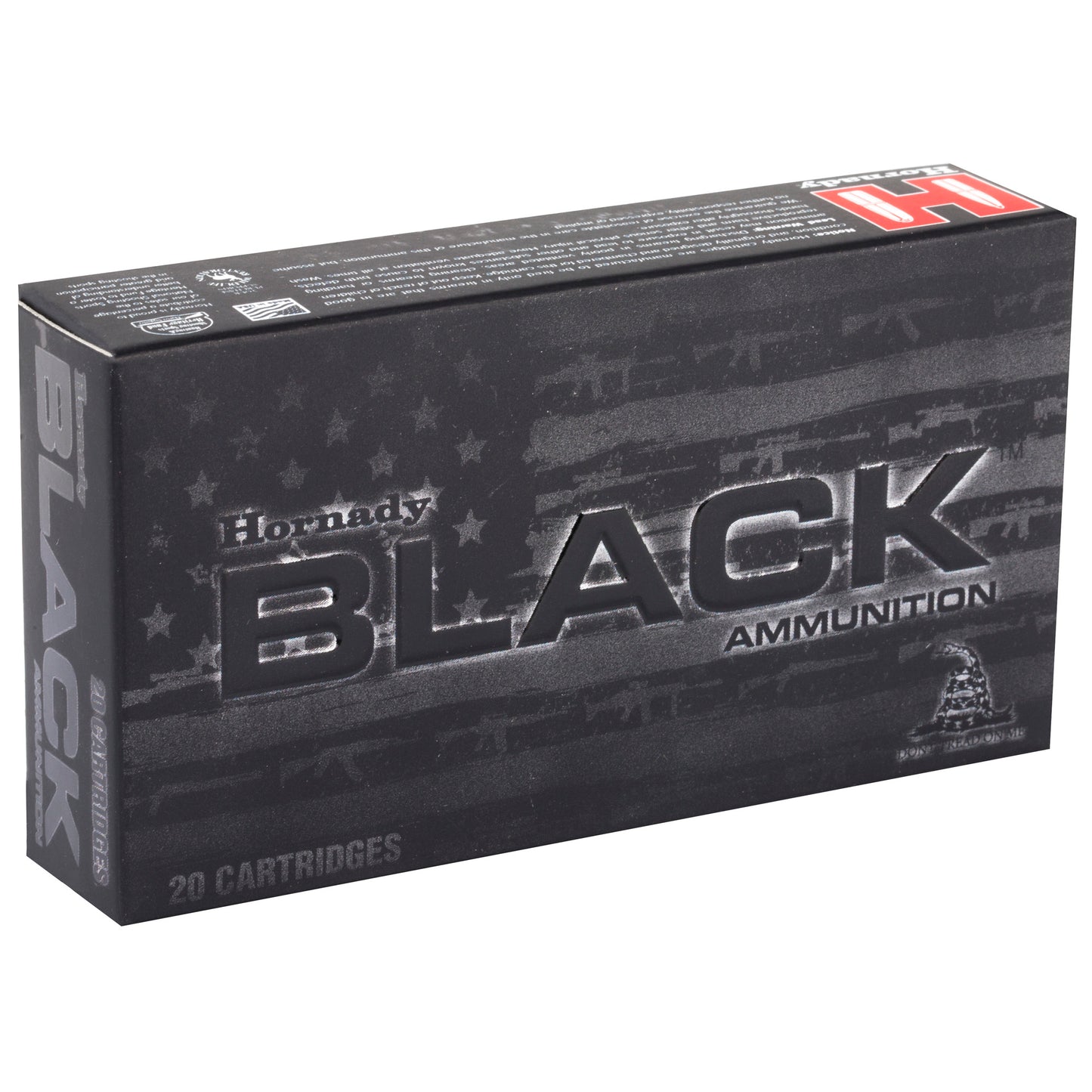 Hornady BLACK .223 Remington 62 Grain FMJ Ammunition - 20 Rounds Per Box
