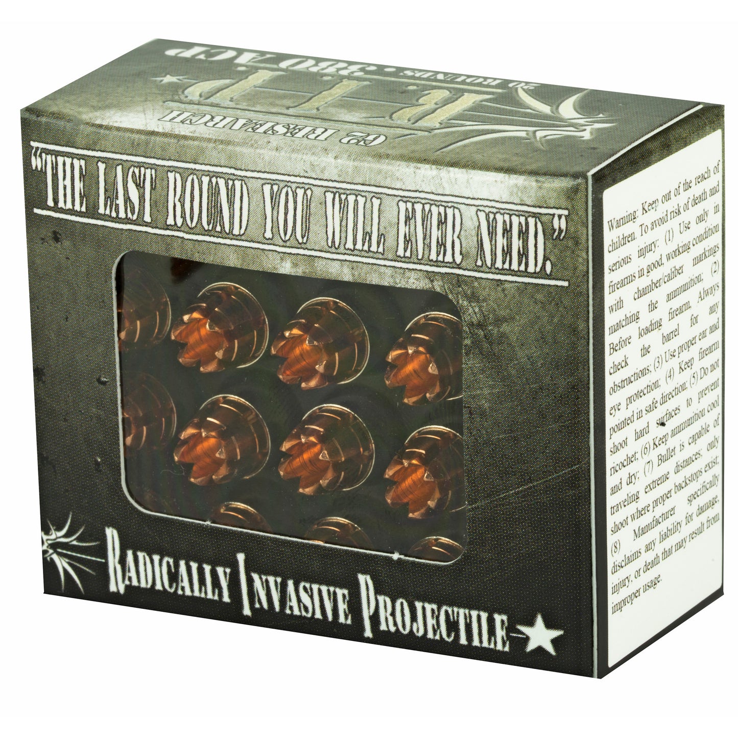 G2 Research G2R RIP 380 ACP 62-Grain Copper Ammunition - 20 Rrounds per Box, 500 per Case