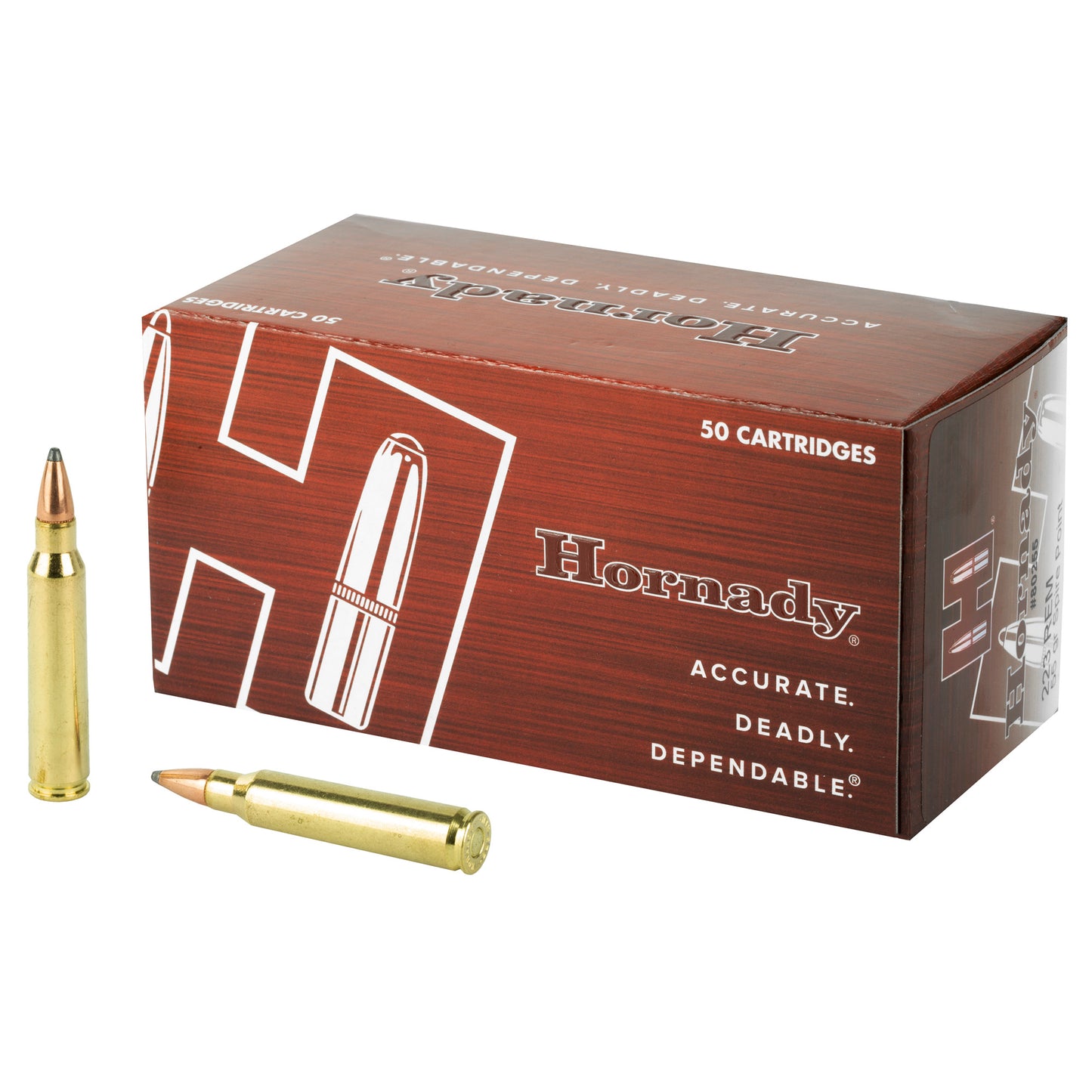 Hornady Custom .223 Remington 55 Grain Soft Point Ammunition * 50 Rounds per Box