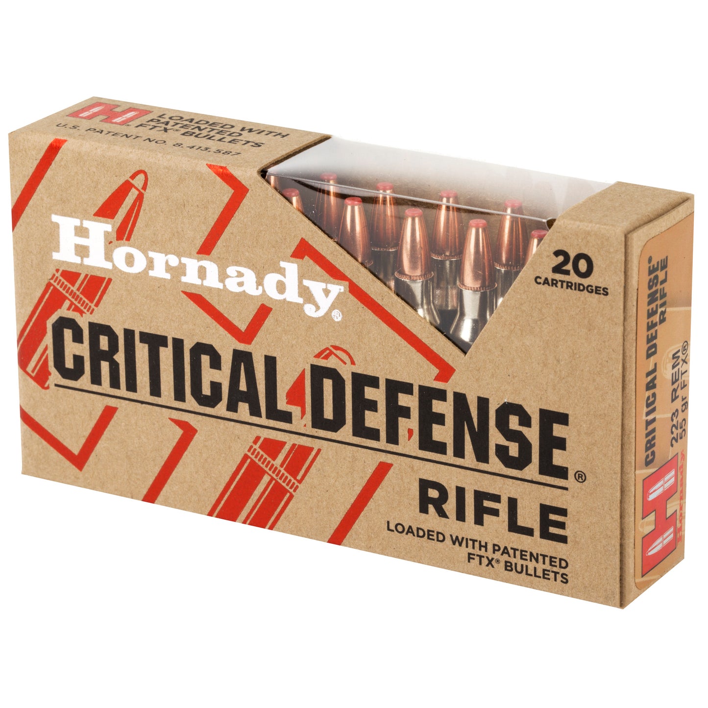Hornady Critical Defense .223 Remington 55-Grain FlexTip Rifle Ammunition (20 Rounds)