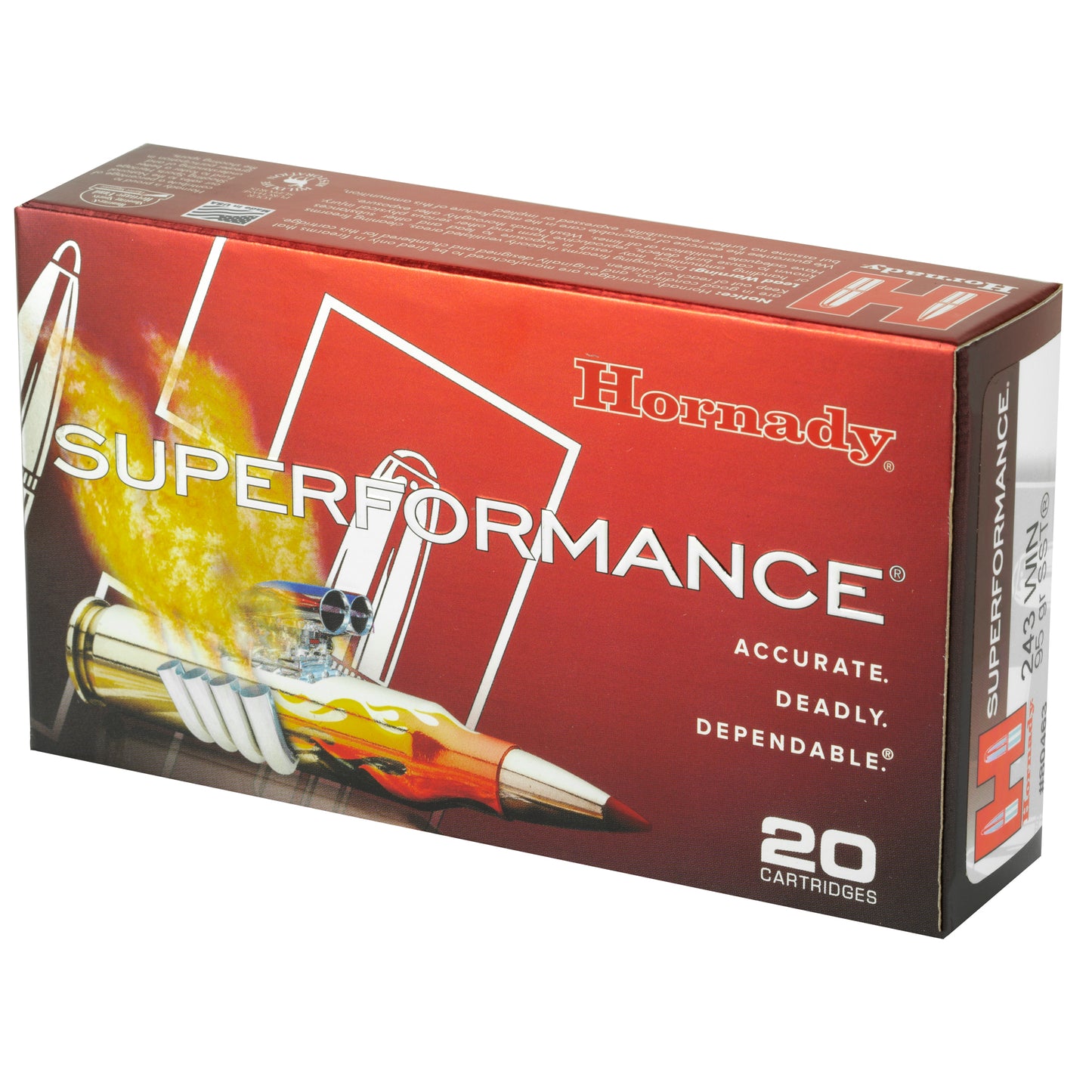 Hornady Superformance 243 Winchester 95 Grain SST Bullets - Pack of 20