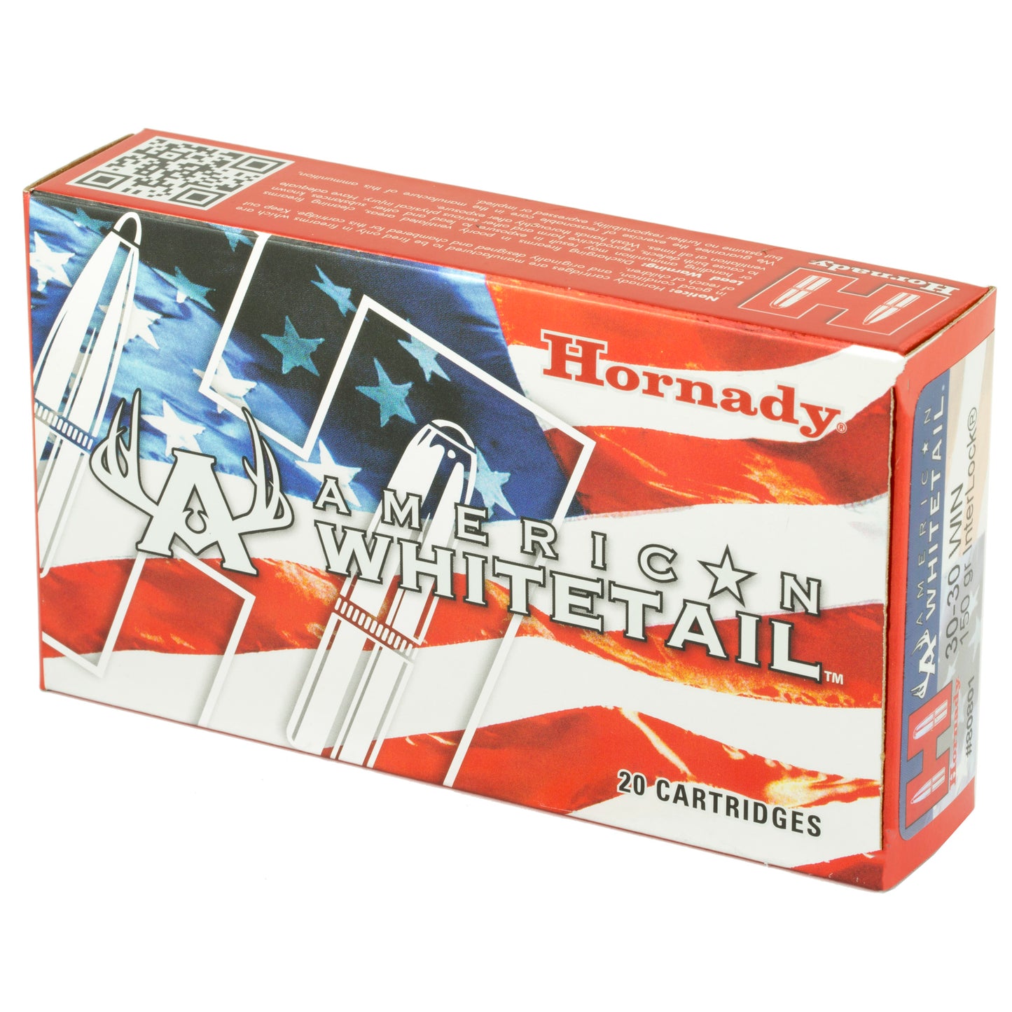 Hornady American Whitetail 30-30 Winchester 150 Grain InterLock Ammunition (20 Rounds per Box)