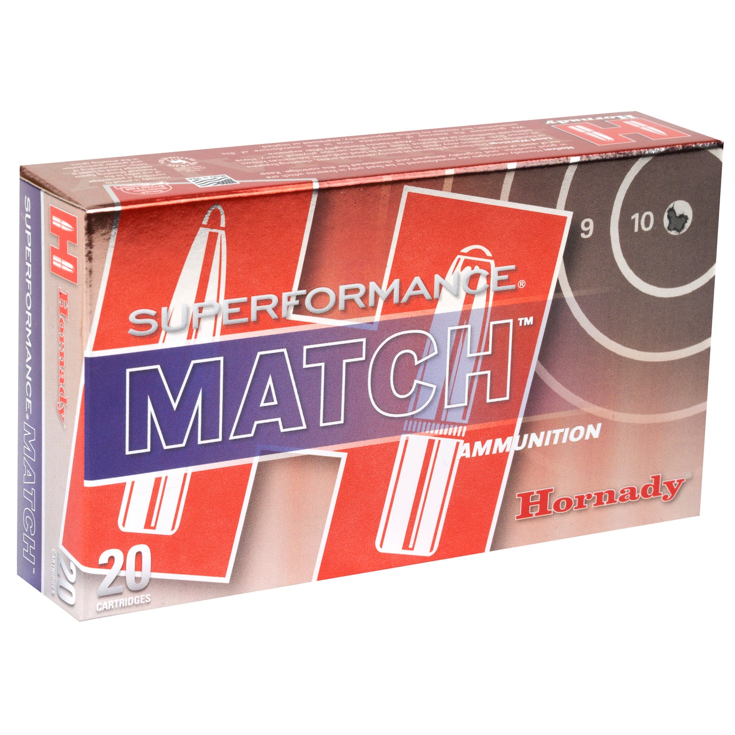 Hornady Superformance Match 308 Winchester 168 Grain ELD Match Ammunition * High-Precision Rifle Ammo for Long-Range Shooting