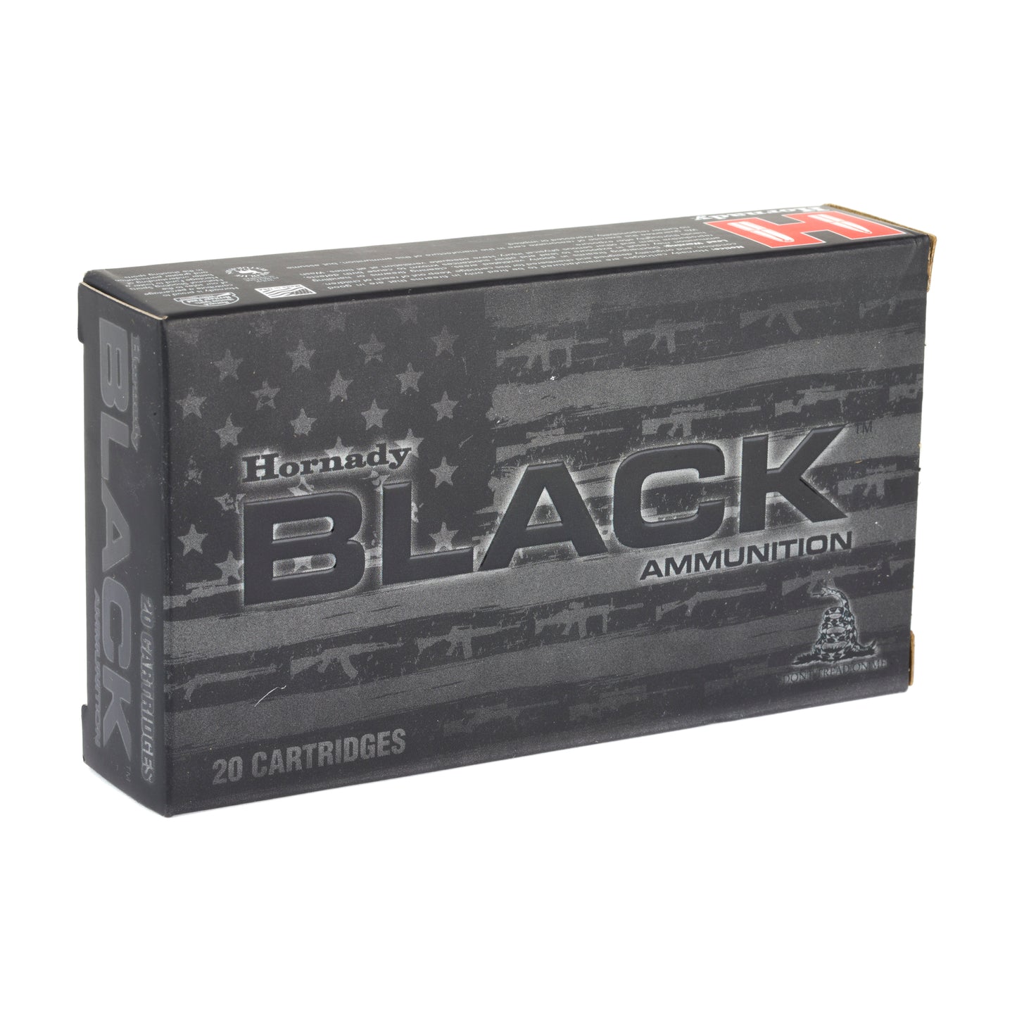 Hornady BLACK 308 Winchester 168 Grain AMAX Ammo - 20 Rounds per Box, 200 Rounds per Case
