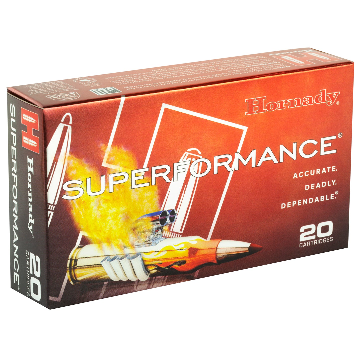 Hornady Superformance SST 165 Grain .308 Winchester Ammunition (20 Rounds / Box, 200 Rounds / Case)