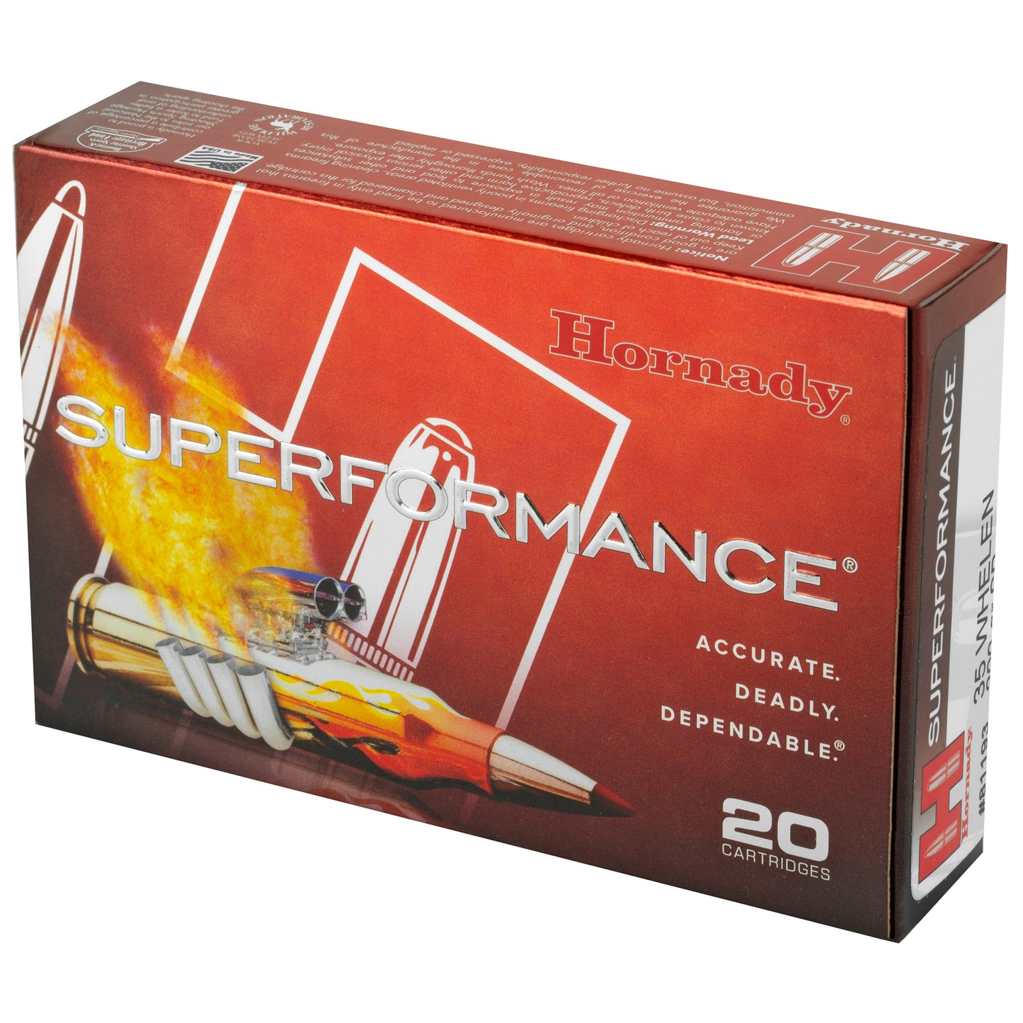 Hornady Superformance 35 Whelen 200 Grain Soft Point Ammunition * 20 Rounds per Box