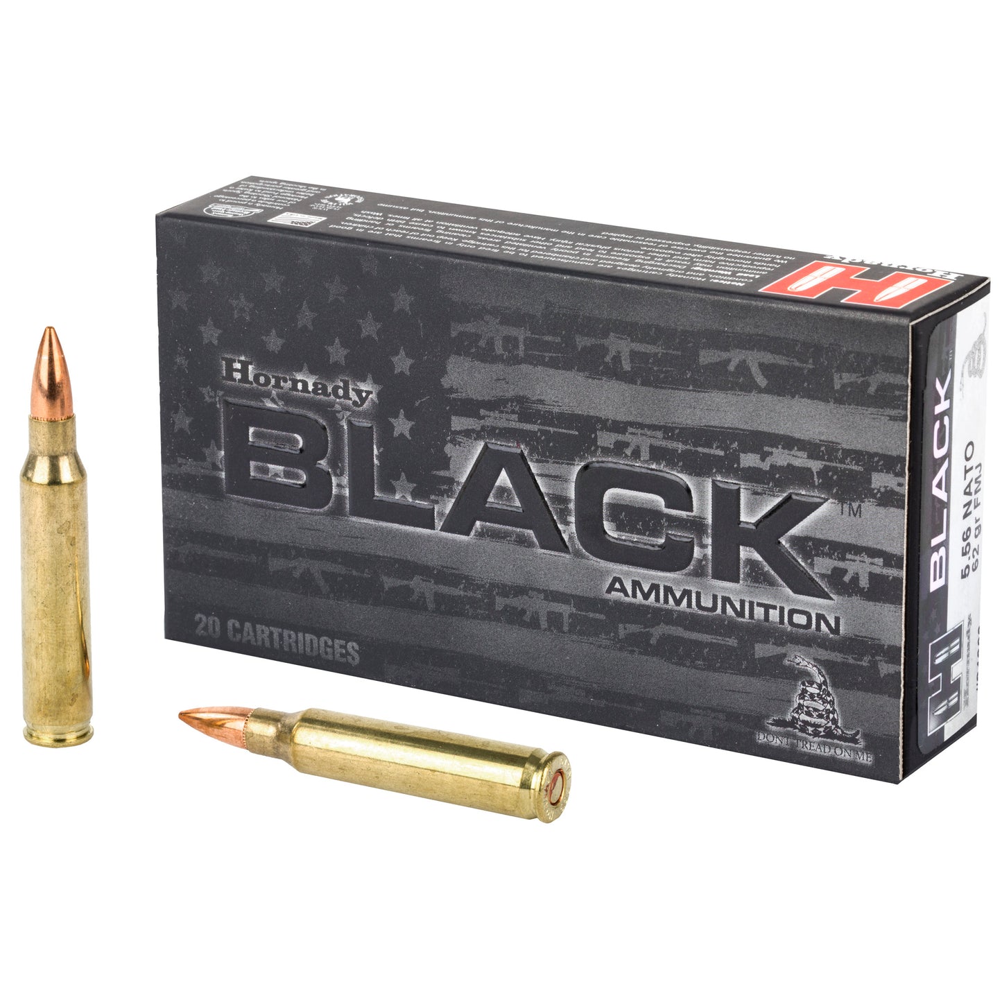 Hornady Black 556 NATO 62 Grain FMJ Ammunition * Reliable Performance for Your Favorite Guns