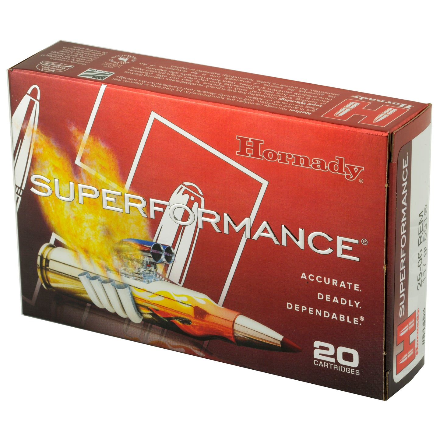 Hornady Superformance 25-06 Remington 117 Grain SST Bullets * High-Performance Hunting Ammunition
