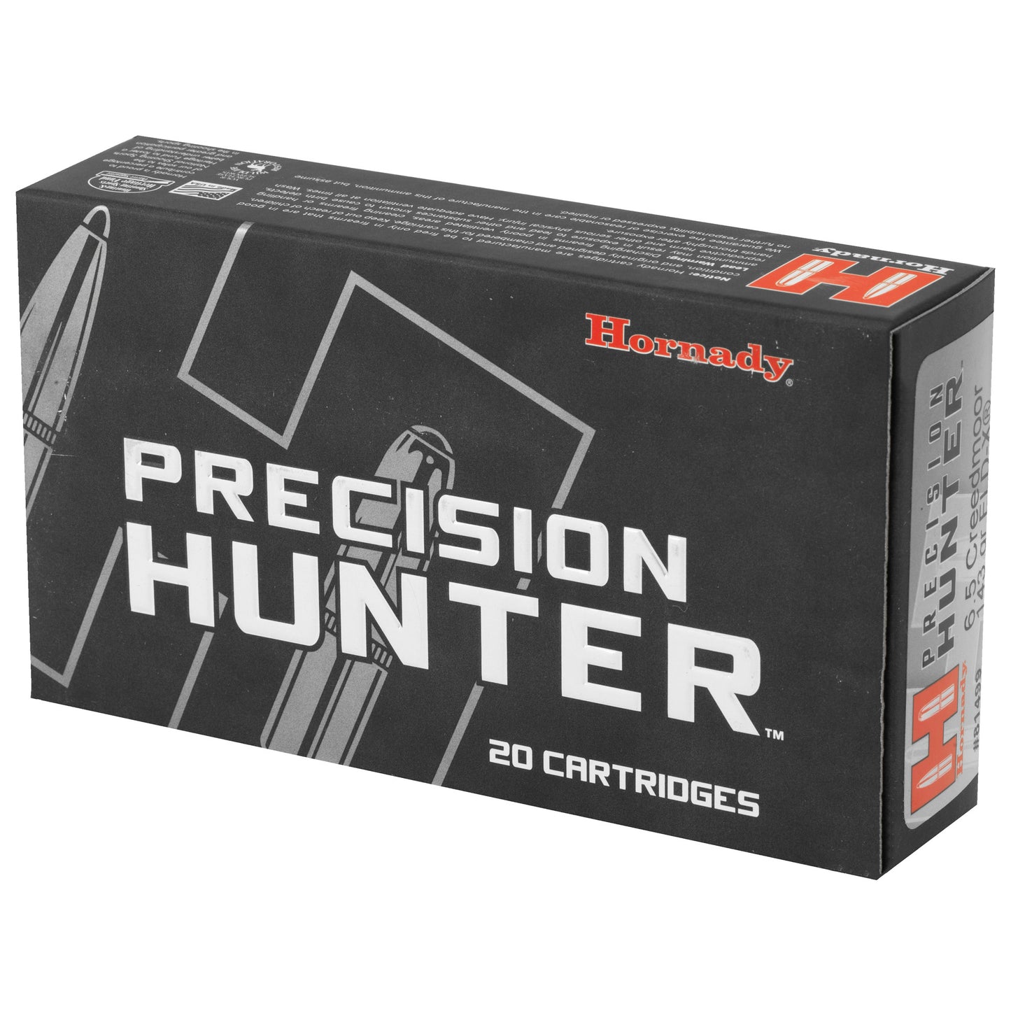 Hornady Precision Hunter 6.5 Creedmoor ELD-X 143 Grain Factory Loaded Ammunition (20 Rounds per Box)