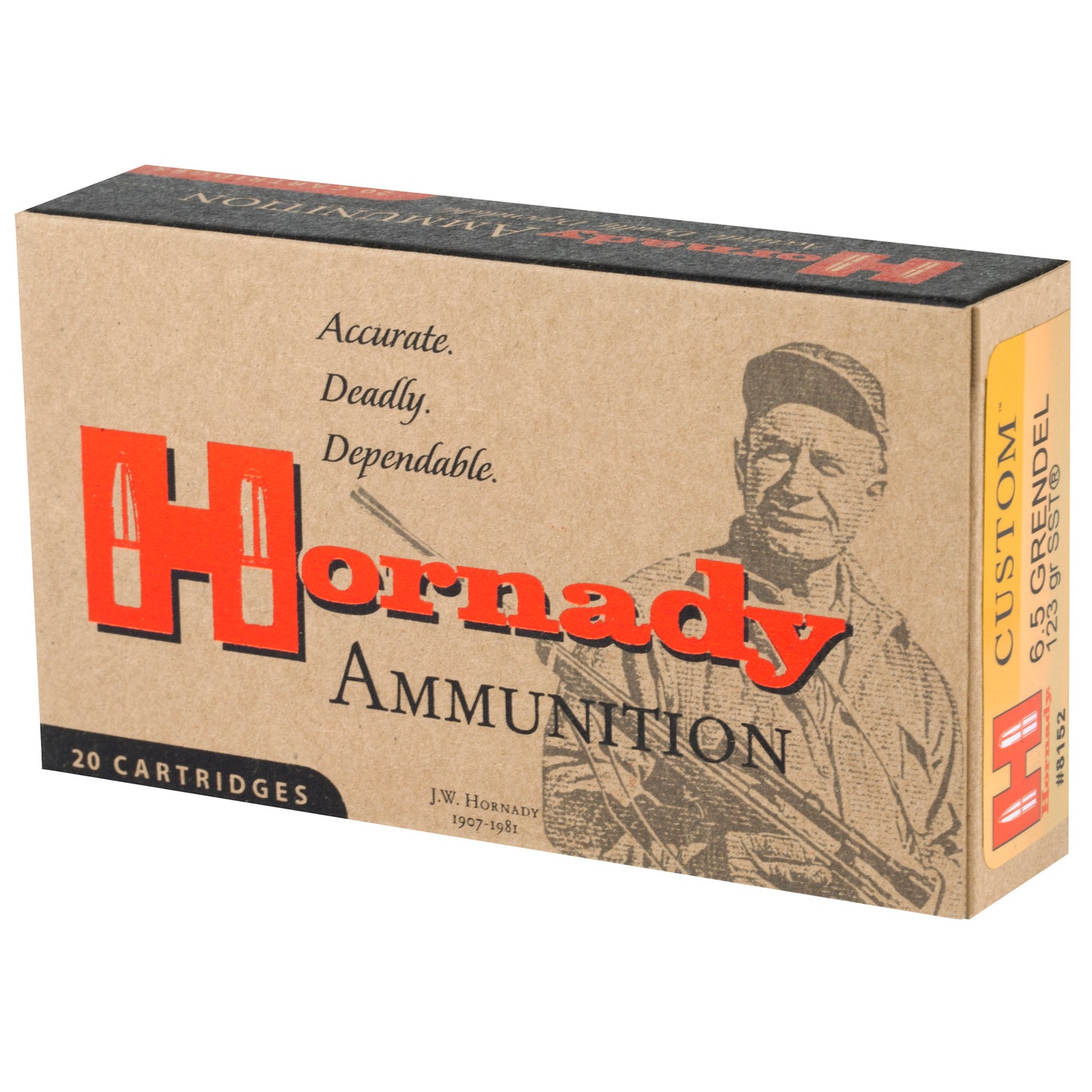 Hornady Custom 6.5 Grendel SST Ammunition * 123 Grain, Box of 20