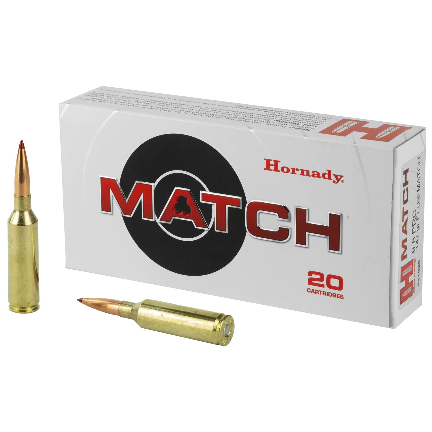 Hornady 6.5 PRC 147 Grain ELD Match Rifle Ammunition - High Accuracy Precision Cartridge