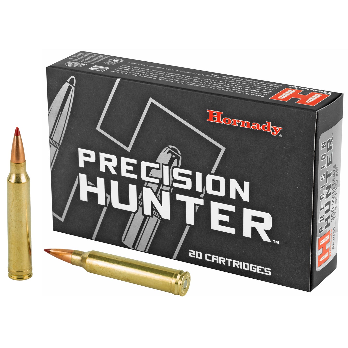 Hornady Precision Hunter ELD-X 300 Winchester Magnum 178-Grain Bullets - 20 Count Box
