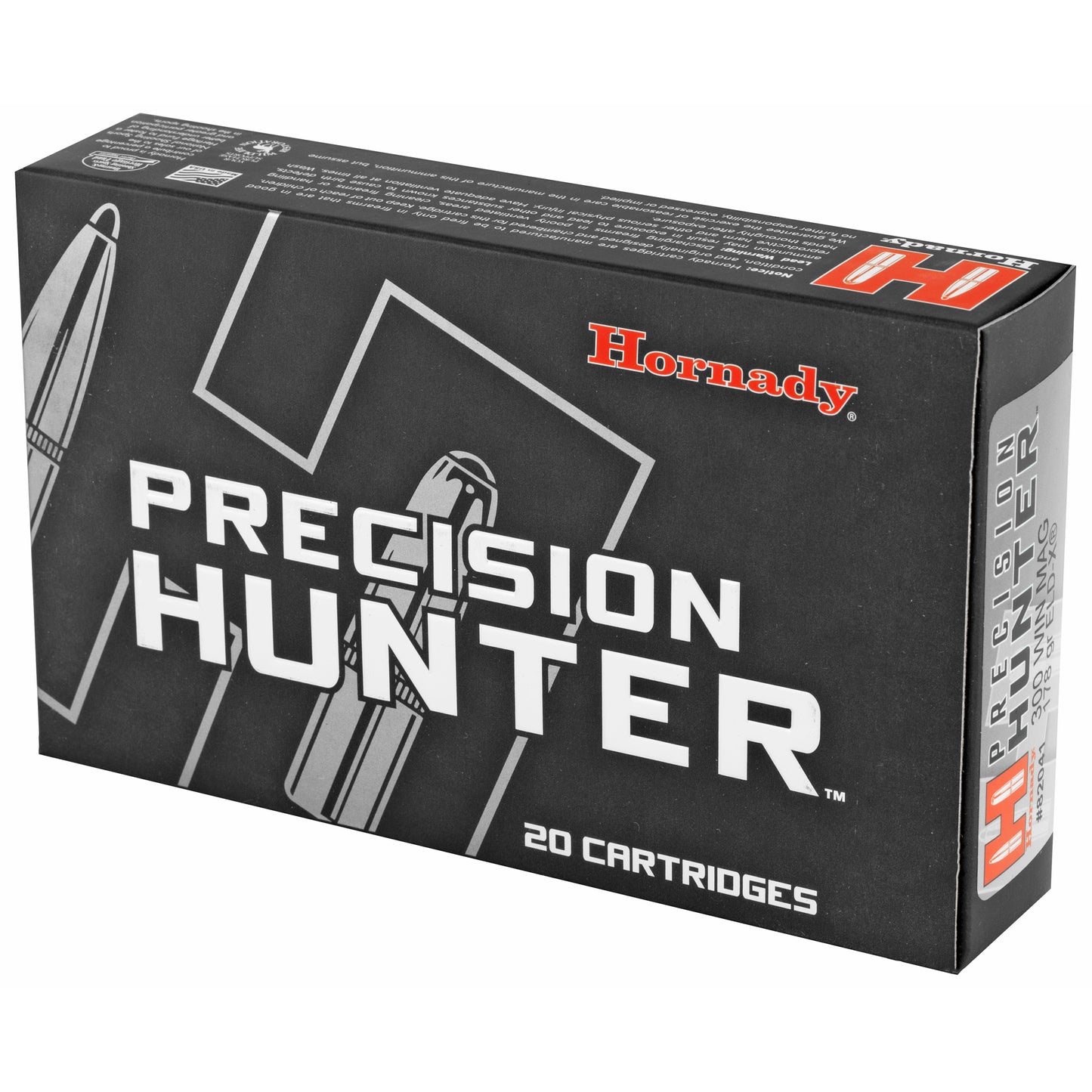 Hornady Precision Hunter ELD-X 300 Winchester Magnum 178-Grain Bullets - 20 Count Box