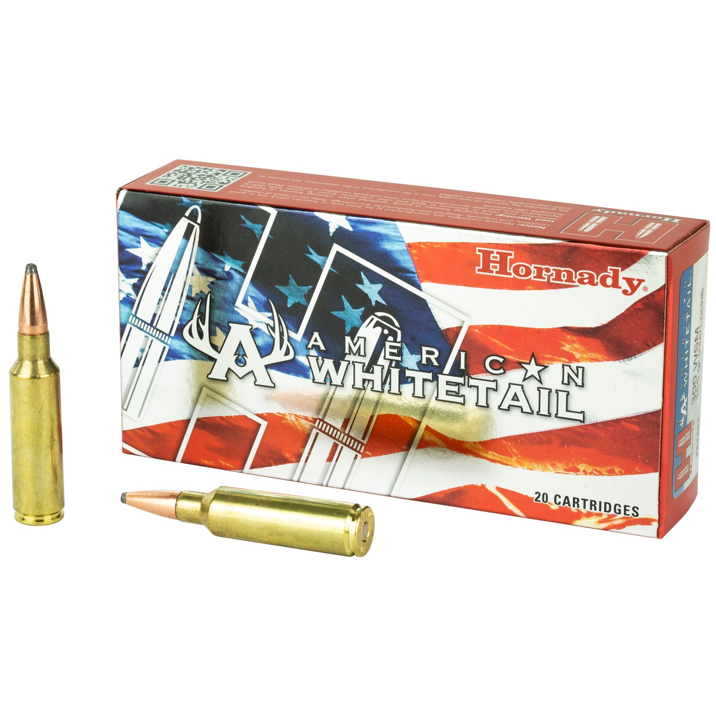 Hornady American Whitetail 300 Winchester Short Magnum 165 Grain InterLock Ammunition (20 Rounds per Box, 200 per Case)