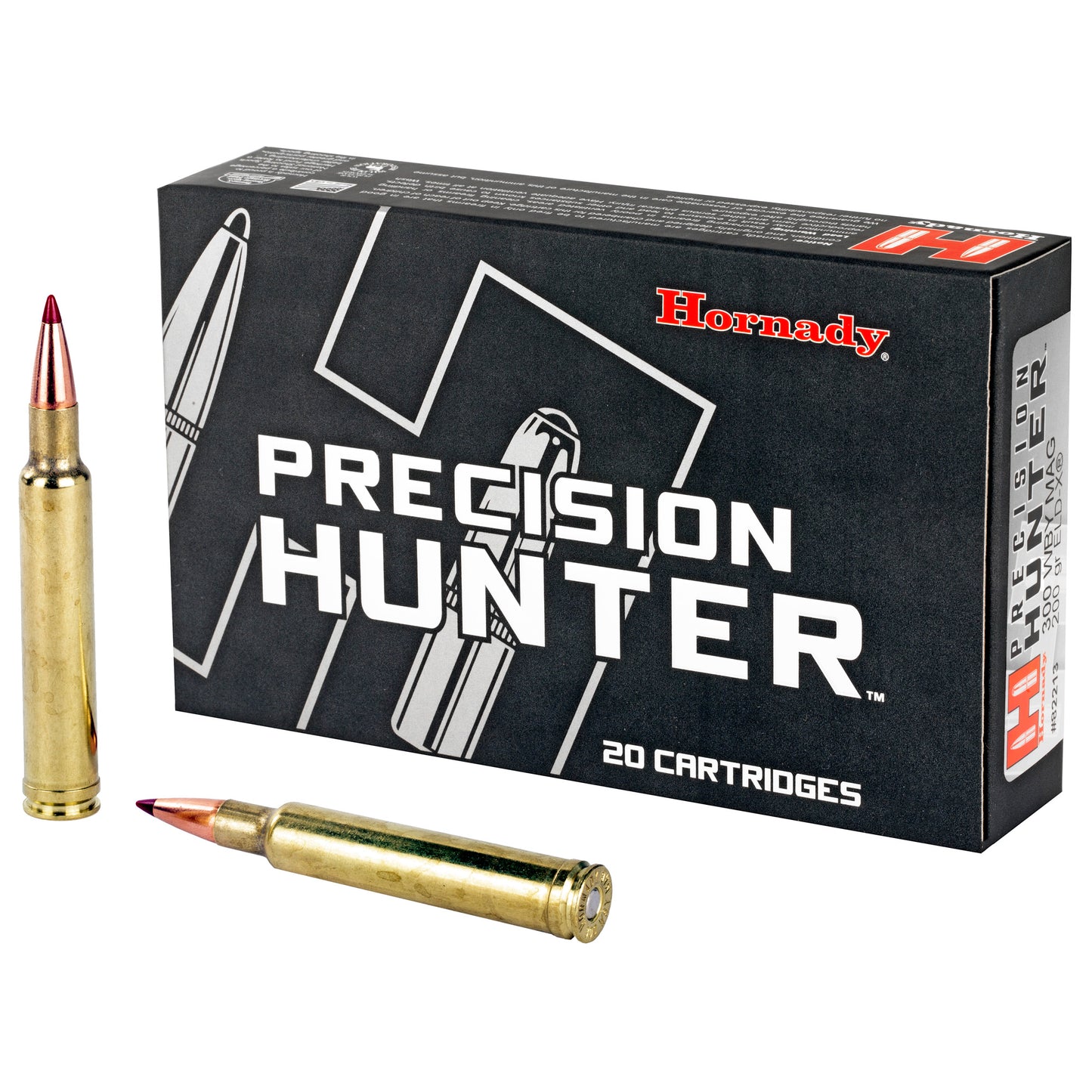 Hornady Precision Hunter 300 Weatherby Magnum ELD-X 200-Grain Factory Loaded Ammunition (20 Rounds per Box)