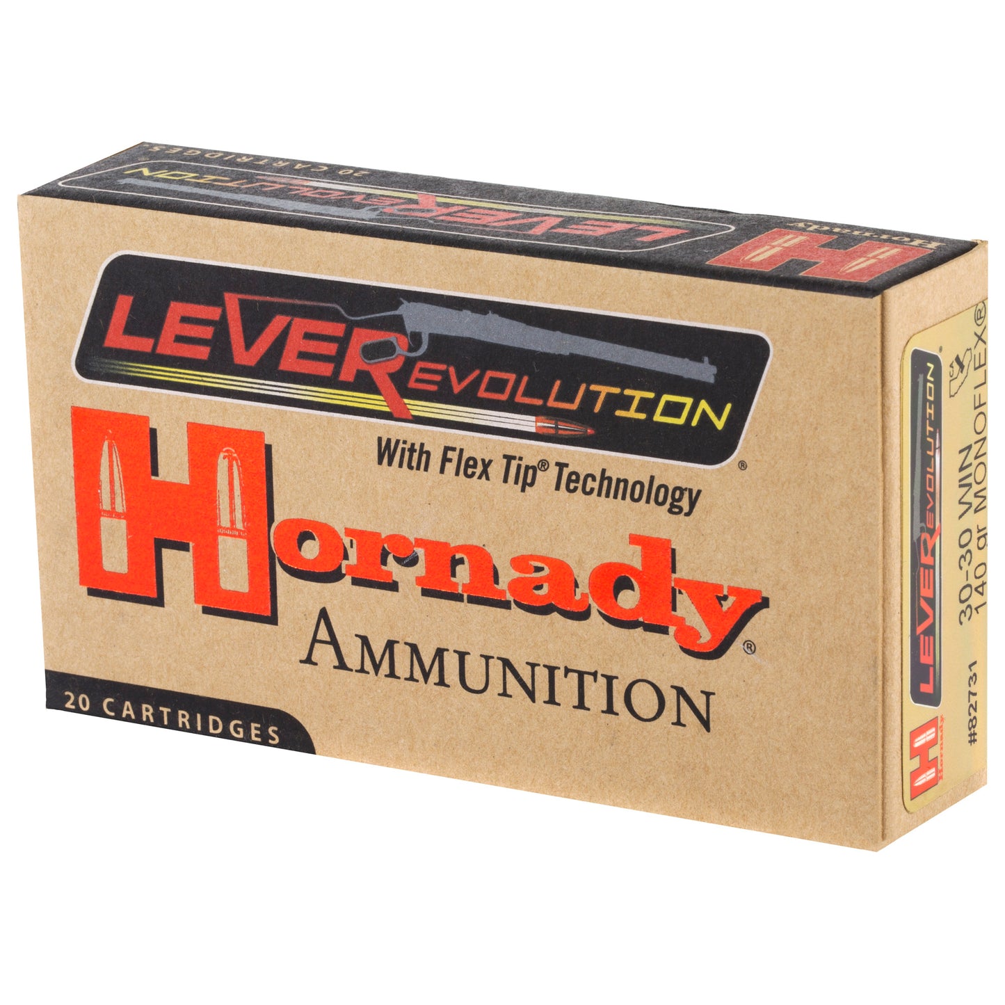 Hornady LeverEvolution MonoFlex 30-30 Winchester 140-Grain Ammo - 20 Rounds per Box