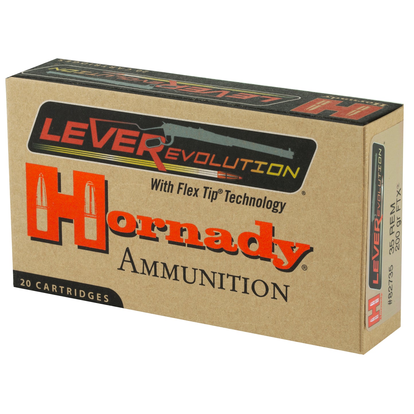 Hornady LeverEvolution 35 Remington 200-Grain FlexTip Ammunition * 20 Rounds per Box