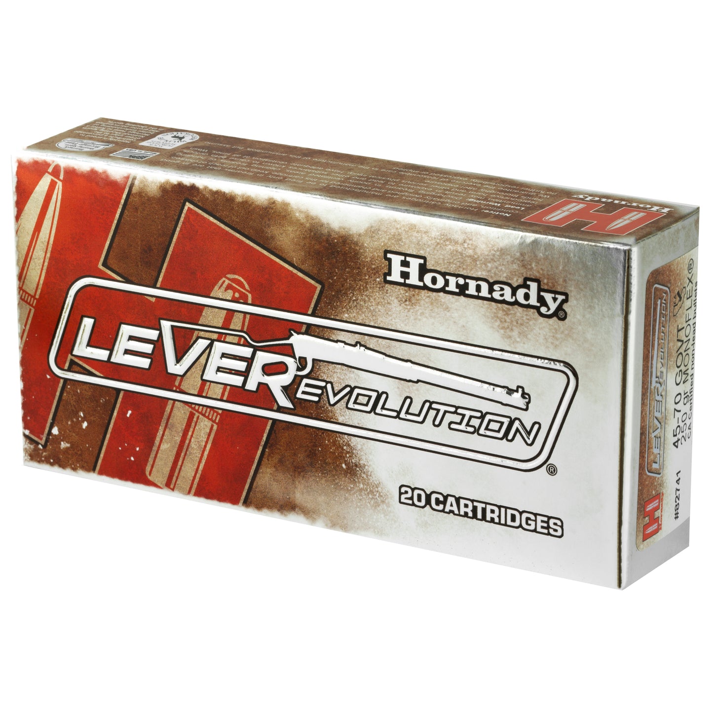Hornady LeverEvolution MonoFlex 45-70 Government 250-Grain Ammunition * 20 Rounds per Box