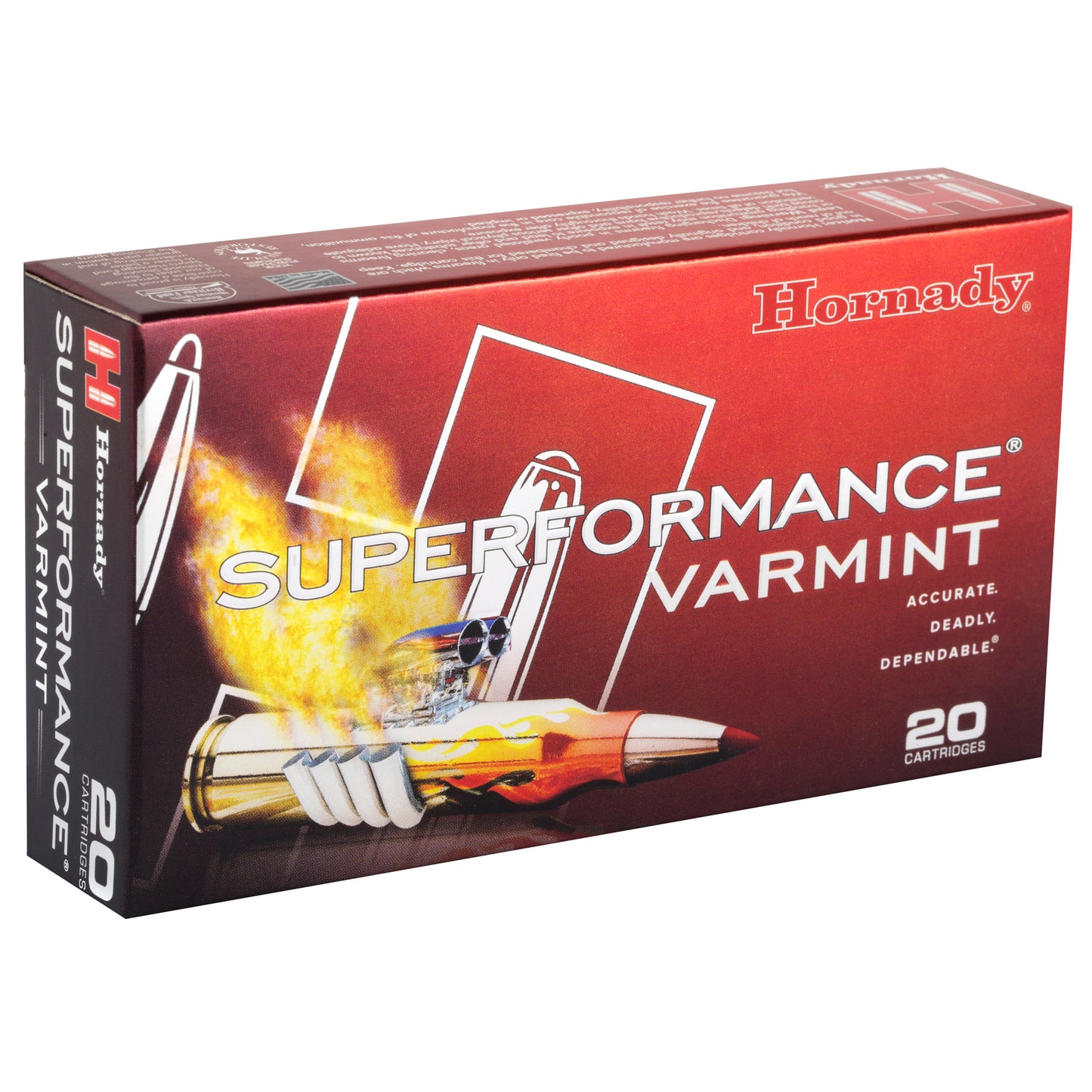 Hornady Superformance Varmint 204 Ruger 40 Grain V-Max Ammunition - High Velocity, Precise and Flattering Trajectory