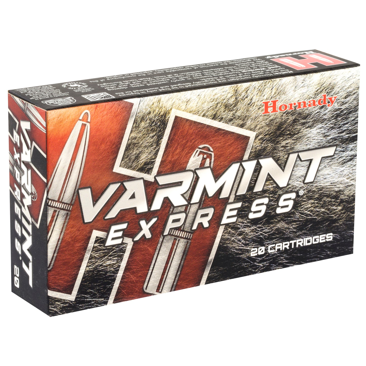 Hornady Varmint Express 220 Swift 55-Grain V-Max Ammo - Pack of 20 Cartridges