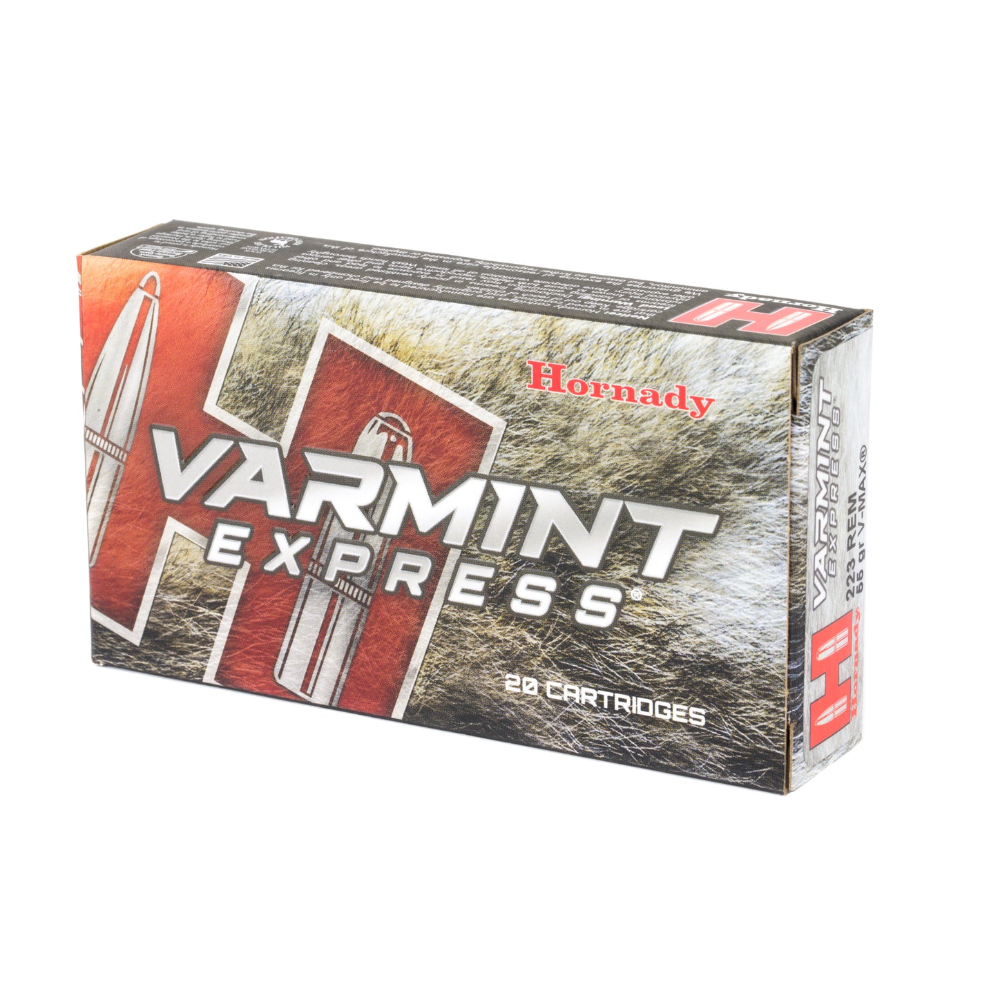 Hornady Varmint Express .223 Remington 55 Grain V-Max Ammunition (20 Rounds)