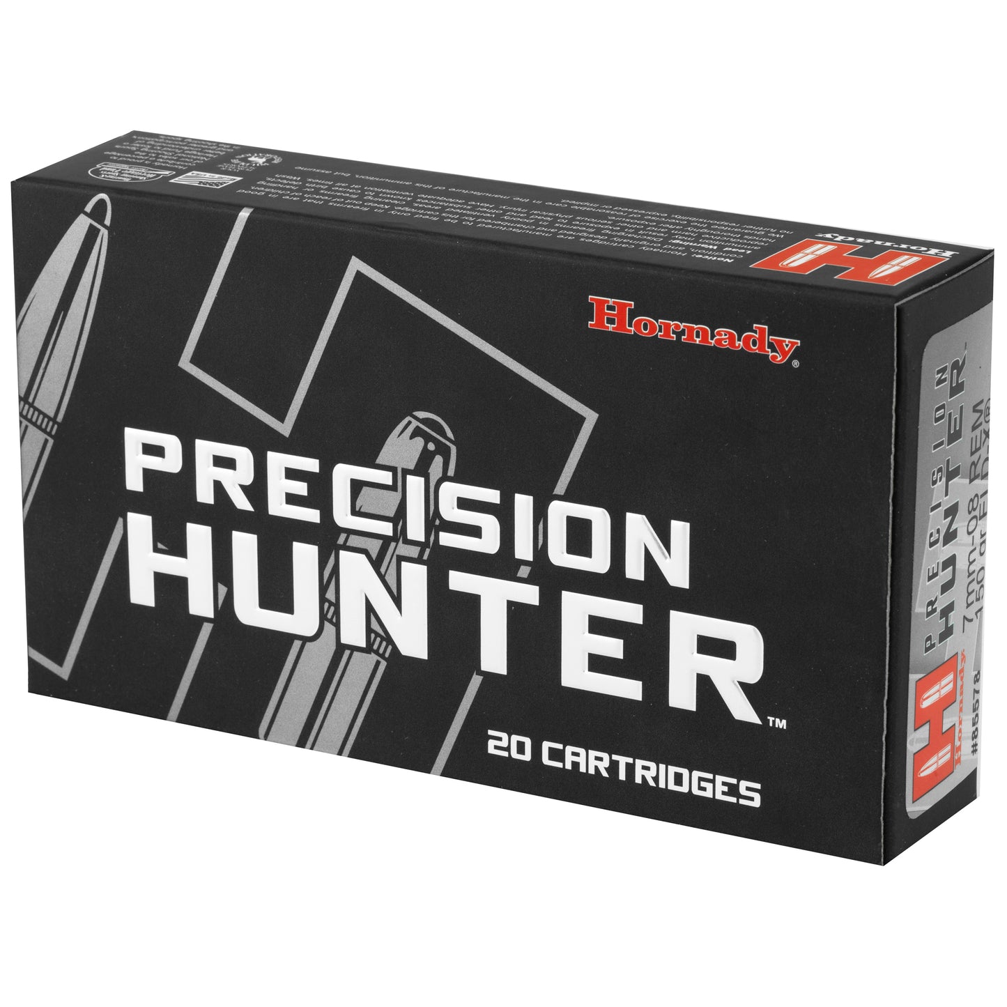Hornady Precision Hunter 7mm-08 Remington 150 Grain ELD-X Hunting Ammo * 20 Rounds