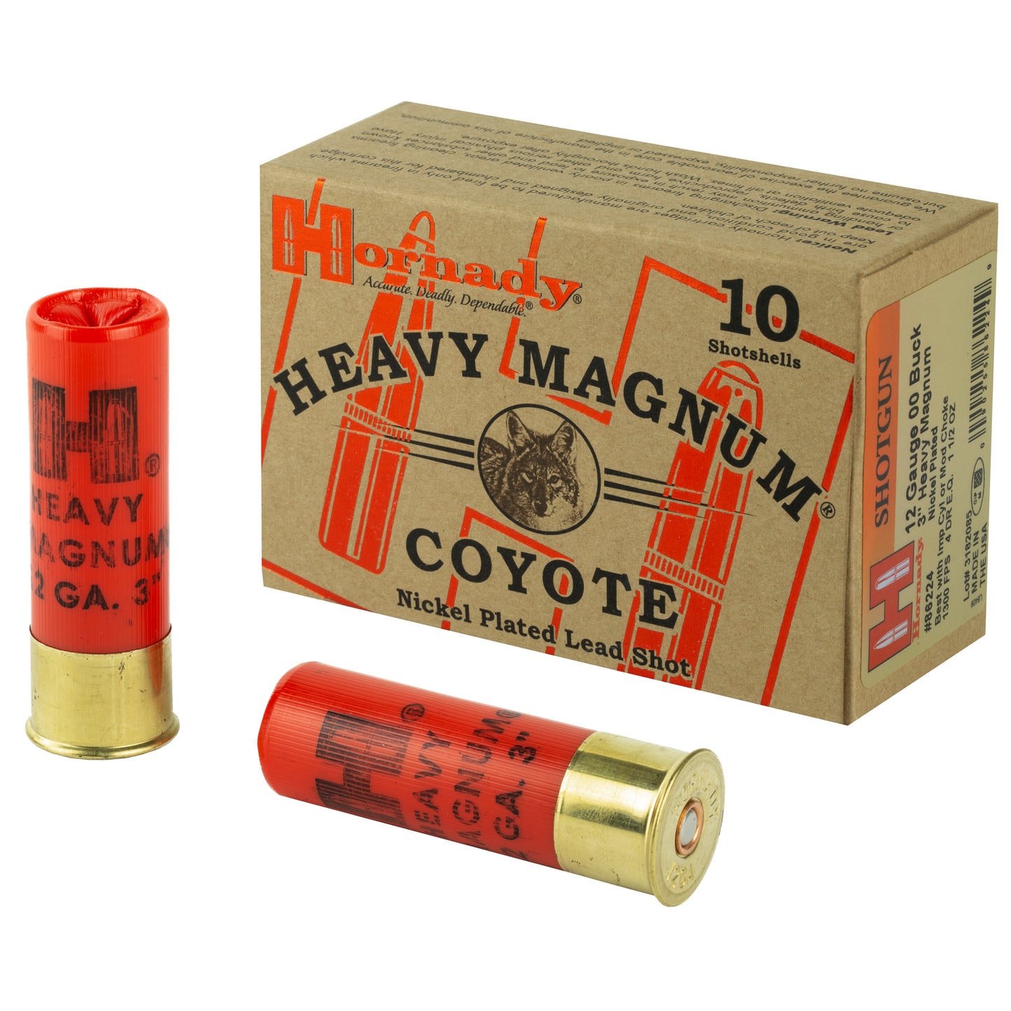 Hornady Heavy Magnum 12 Gauge 3" Buckshot * 00 Buck, 10 Rounds per Box